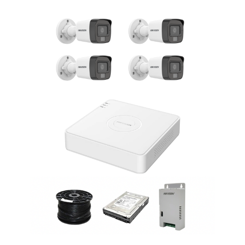 Hikvision Smart Hybrid Light 4 Channel System with 2MP